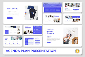 Bizzenda - Agenda Plan Google Slides, a Presentation Template by Premast