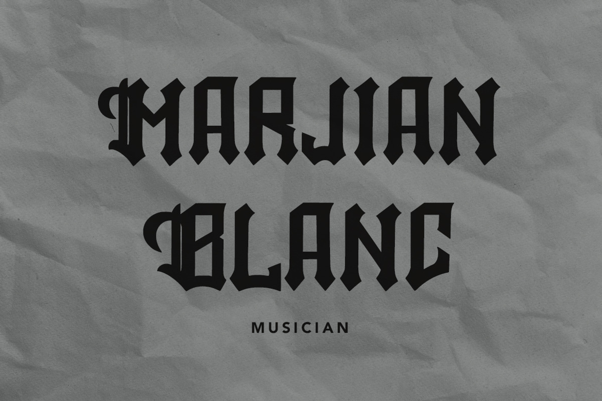 EnclosureBlack - Blackletter Font, a Blackletter Font by AQR Studio (Photo 3 of 9)