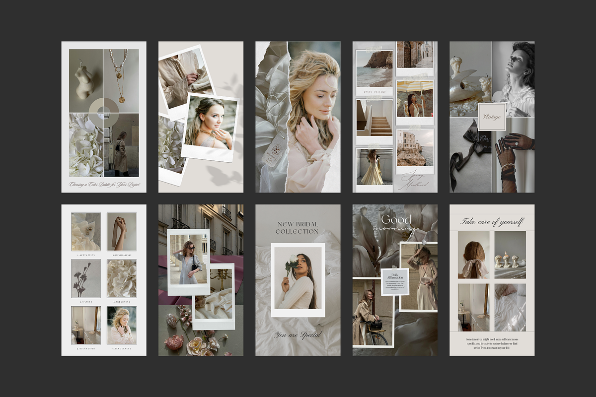 Canva Vintage Photo Collage Stories preview 7