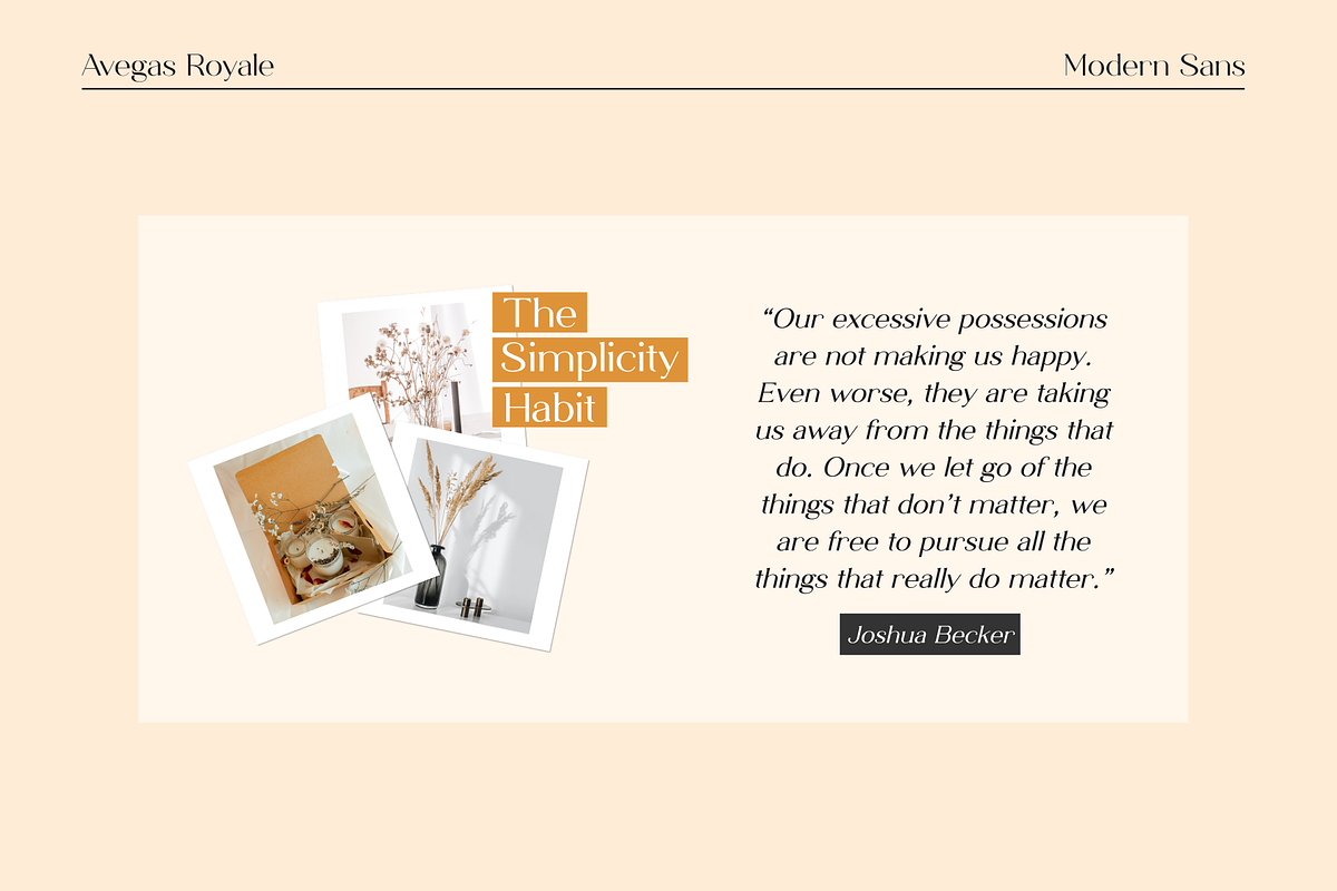 Avegas Royale - Modern Sans, a Sans Serif Font by Java pep (Photo 10 of 11)