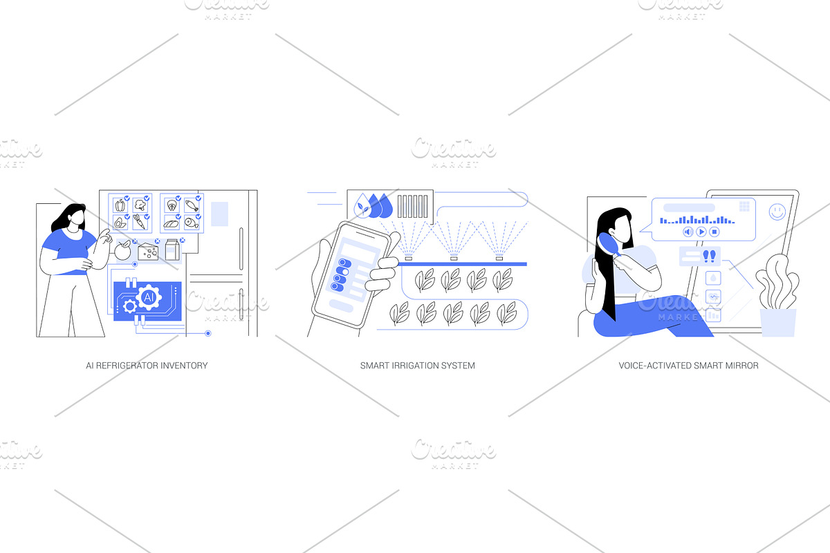 AI-Powered Everyday Smart Living, a Technology Illustration by Visual Generation