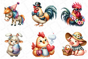 Funny Farm Animal Clipart Bundle, an Illustration by DreamPrint404 (Thumbnail 2 of 6)