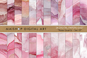 Seamless Rose Quartz Digital Papers, a Pattern Graphic by Maishop (Thumbnail 1 of 7)