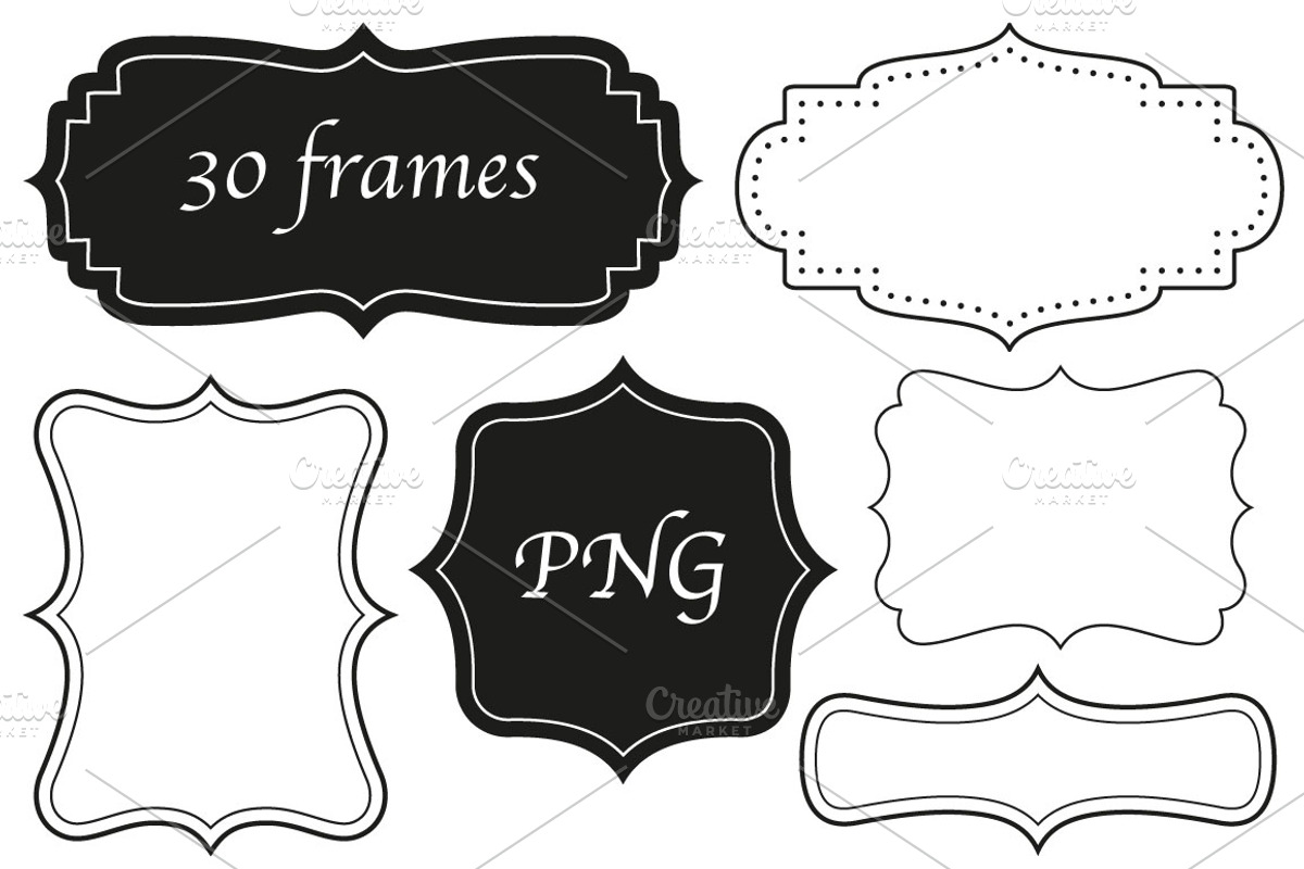 30 frames in four styles - PNG, a Graphic by Wild Rose (Photo 1 of 7)