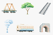 Train clipart, an Illustration by CreationArt (Thumbnail 2 of 5)