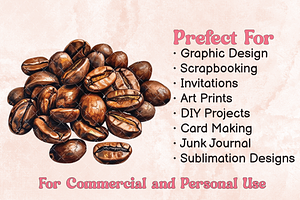 Watercolor Coffee Break Clipart PNG