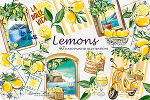 Lemons Clipart Set
