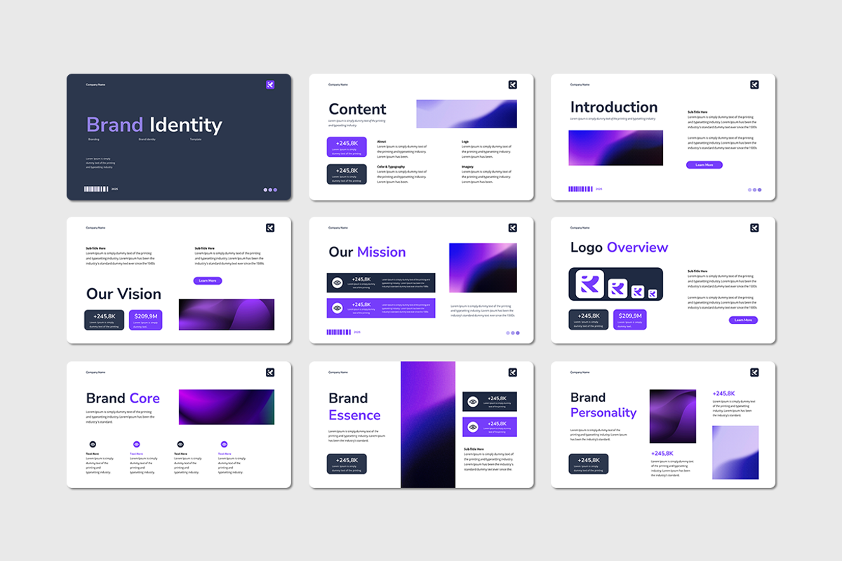 Brand Identity - Google Slides, a Presentation Template by QR Design Studio (Photo 2 of 3)