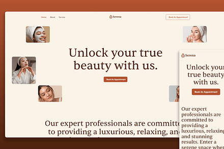 Serena: Spas & Salons Figma Template