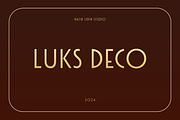 Luks Deco, a Sans Serif Font by Nasir Udin (Thumbnail 1 of 13)