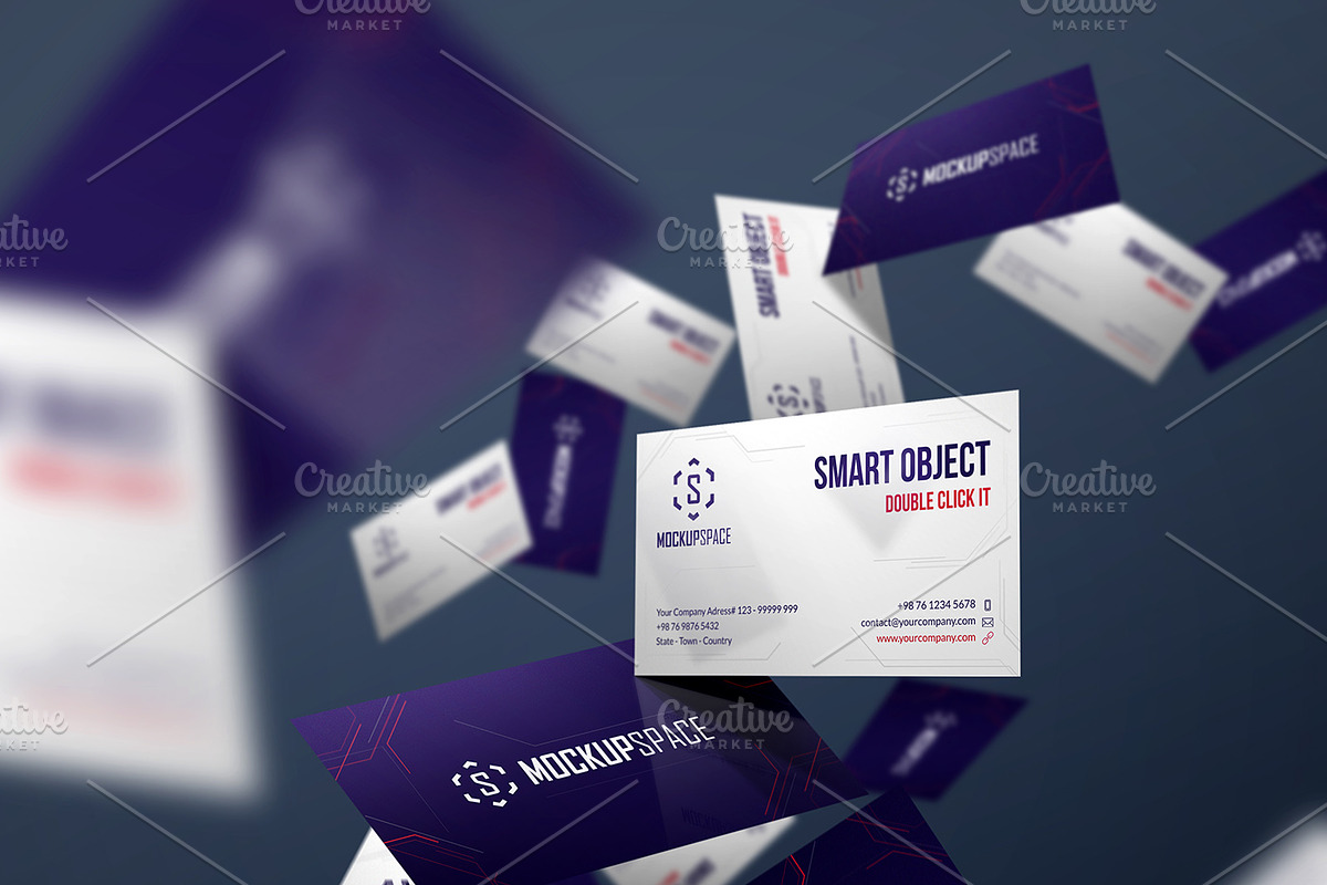 Business Cards - 5 Elegant Mockups, a Print Template by MockupSpace (Photo 13 of 13)