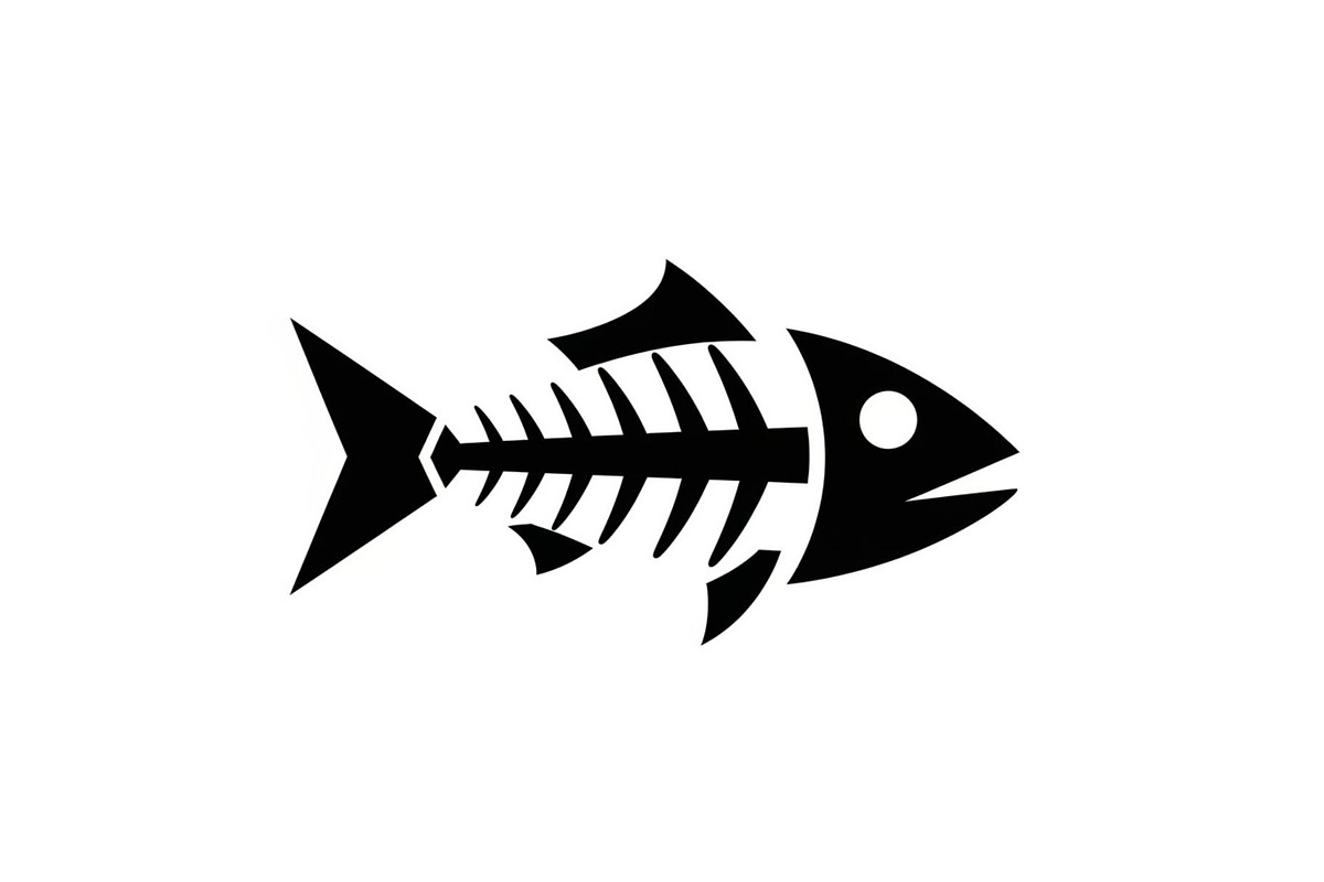 Fish Bone Skeleton Vector Bundle, an Illustration by Designs_River