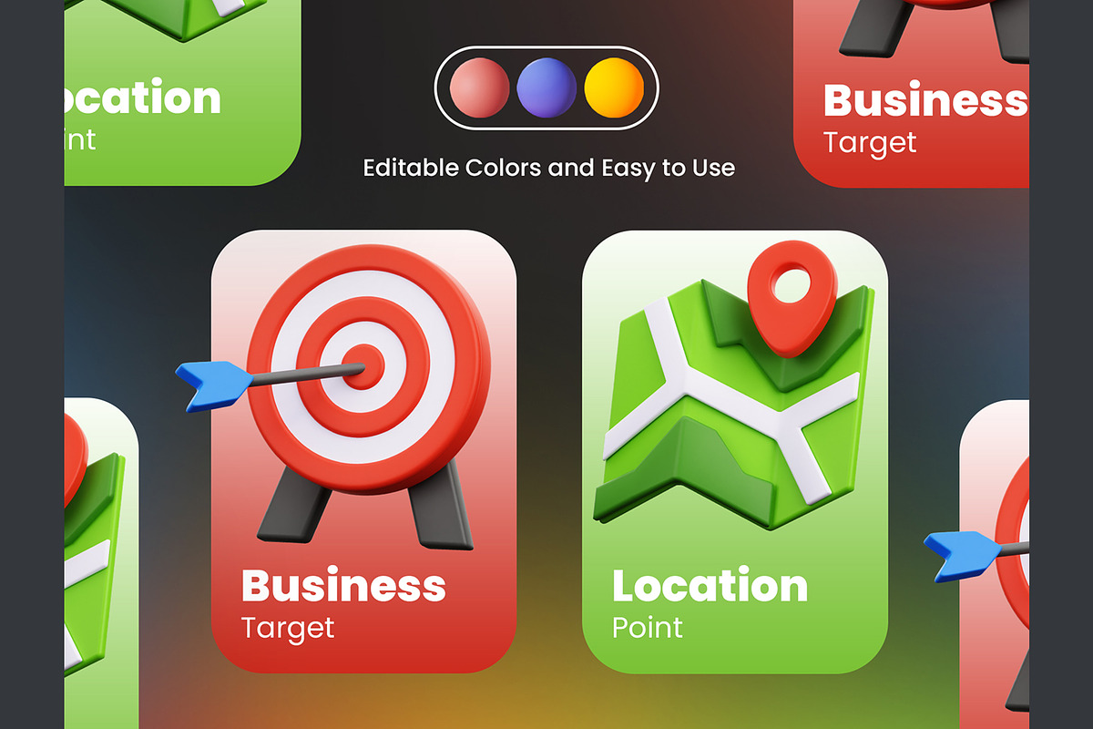 UI KIT Elements 3D Icons, an Object 3D Model by Rakata Studio (Photo 4 of 7)