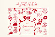 Watercolor Clipart Set Charming Bows, a Decorative Illustration by ViktoriyaD (Thumbnail 9 of 9)