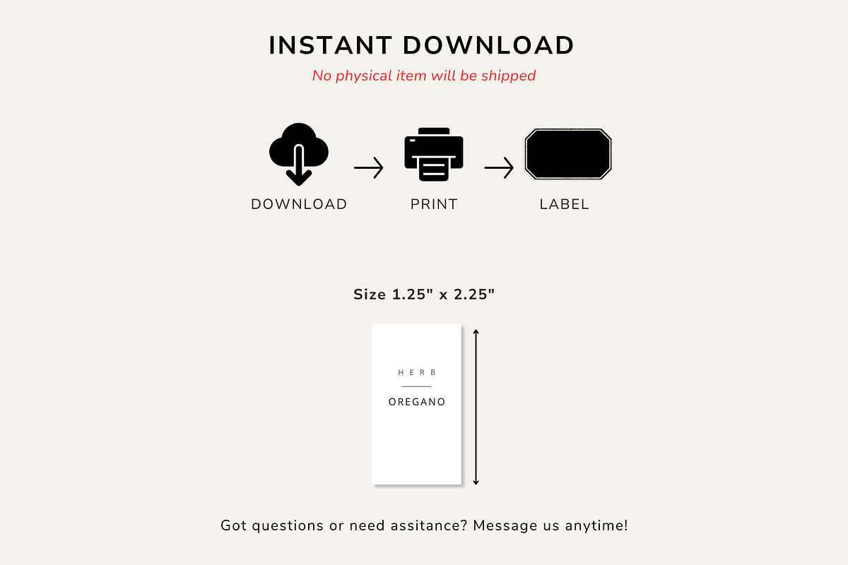 170 Spice Jar Labels Printable PDF, a Templates & Theme by OrganizationOasisRo (Photo 8 of 10)