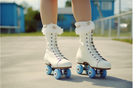 Retro classic roller skates leather, an Arts & Entertainment Photo by Ylivdesign