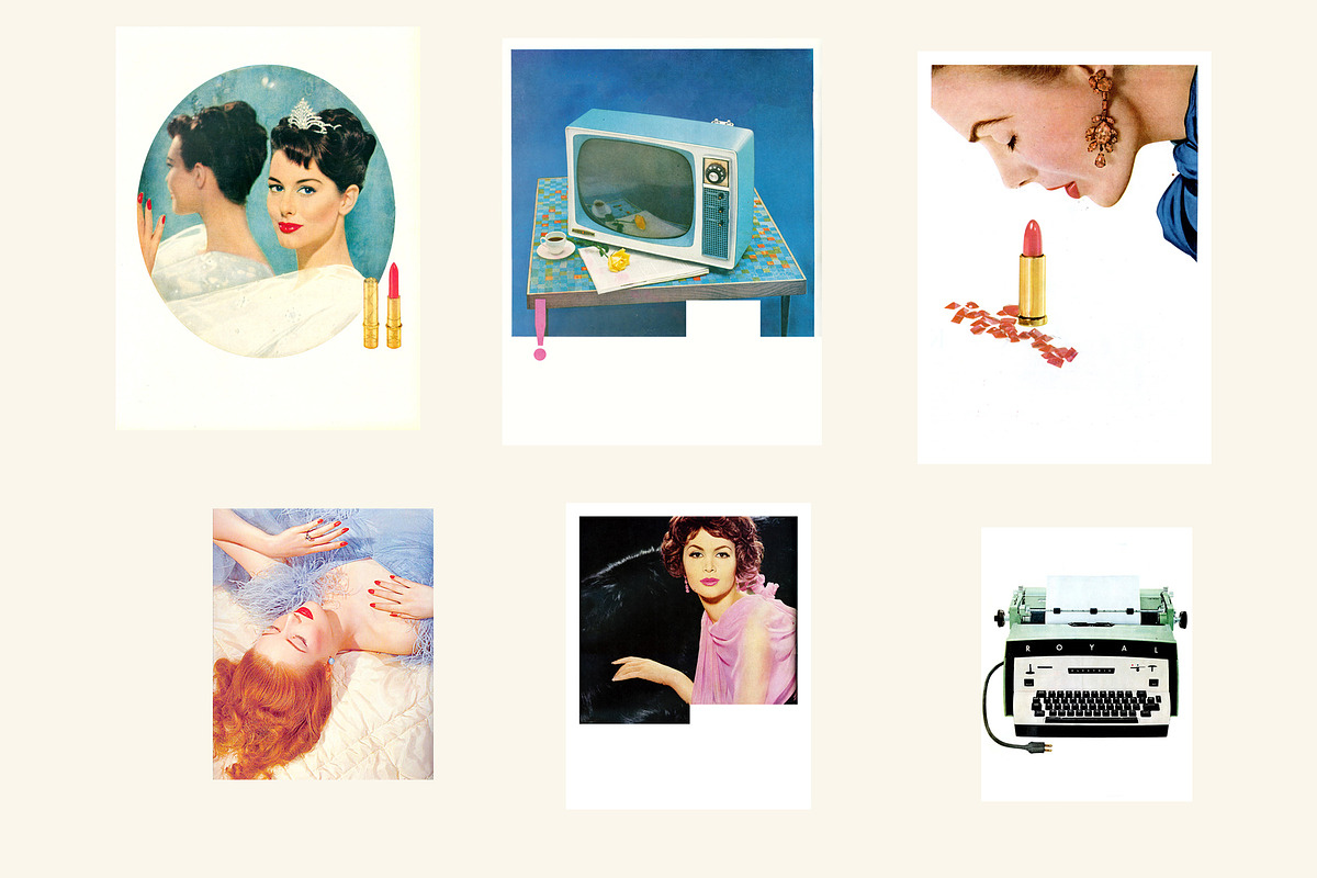 1950s Collage Art Pack, a Background Graphic by Pulpixel Design (Photo 11 of 14)