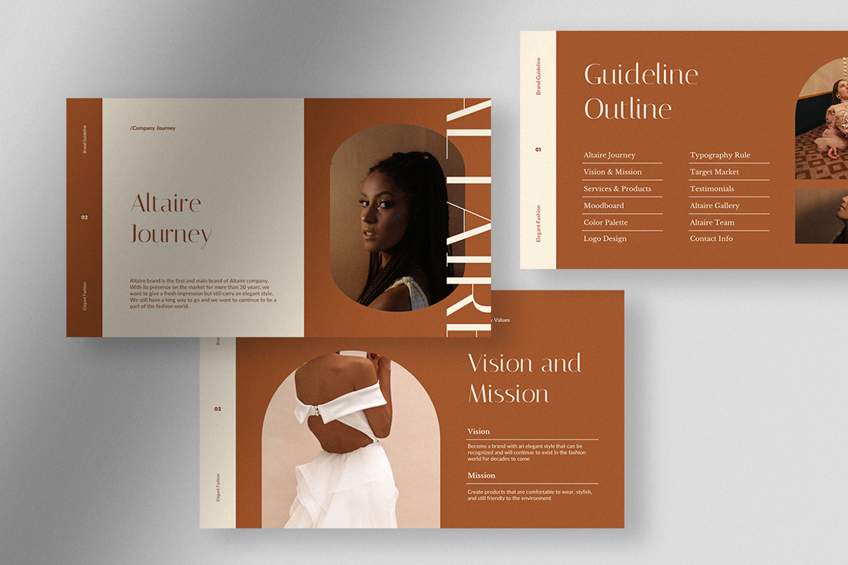 Altaire - Fashion Brand Guideline, a Presentation Template by peterdraw (Photo 6 of 7)