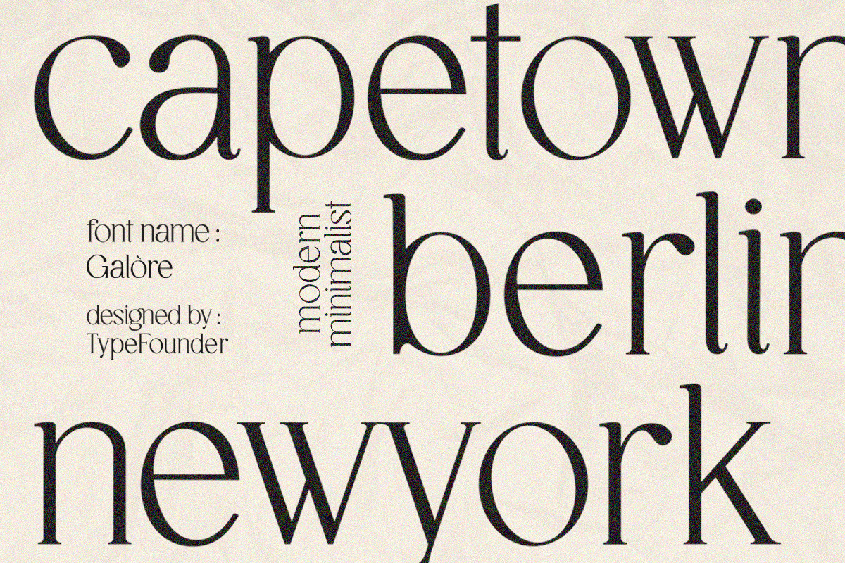 Galore - Elegant Modern Serif, a Serif Font by TypeFounder (Photo 5 of 12)