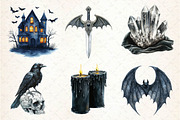 Dark halloween Sublimation Clipart, an Illustration by Dream Creation (Thumbnail 4 of 7)
