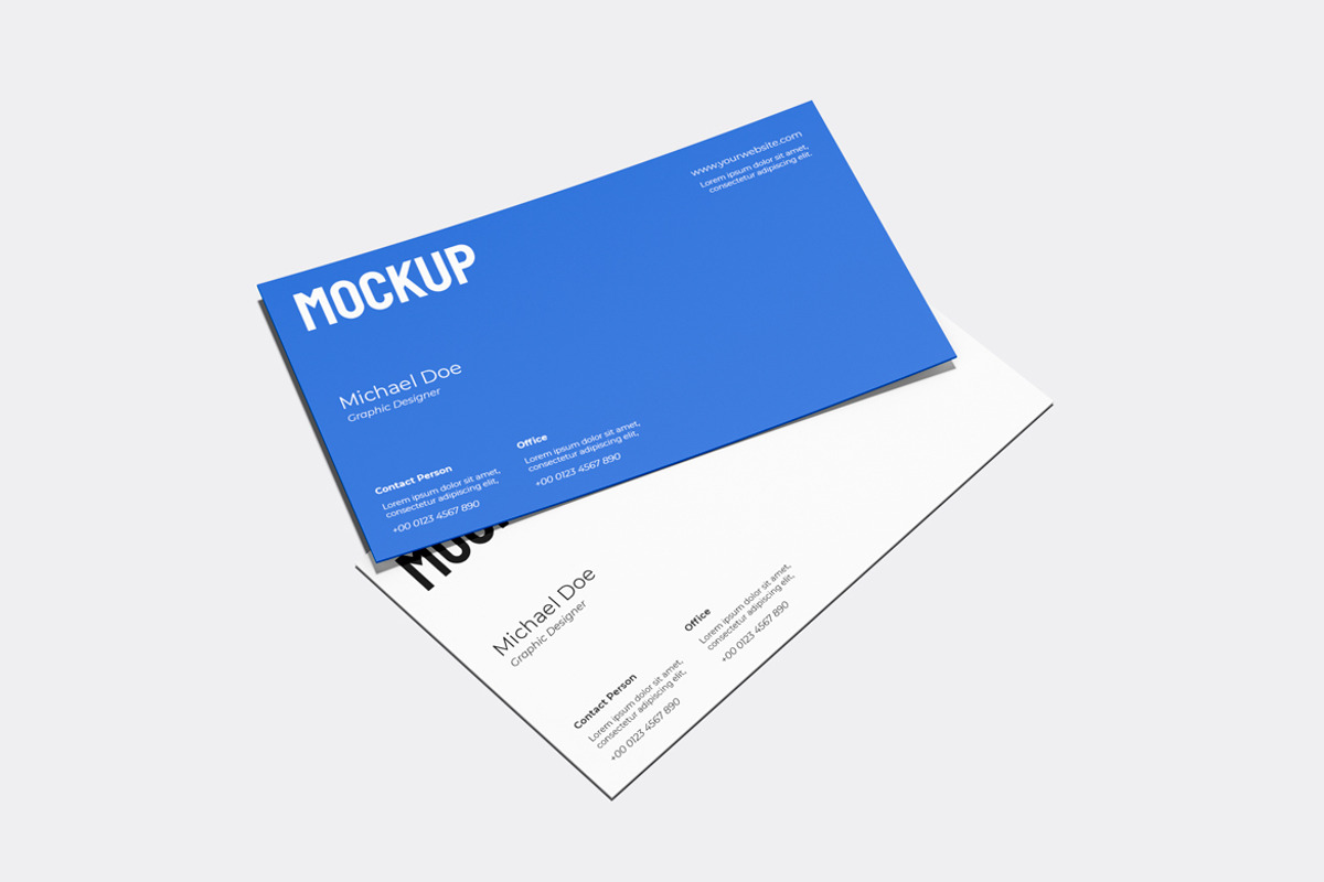 Landscape Business Card Mockup, an Advertising Mockup by Rizky Audymas (Photo 4 of 9)