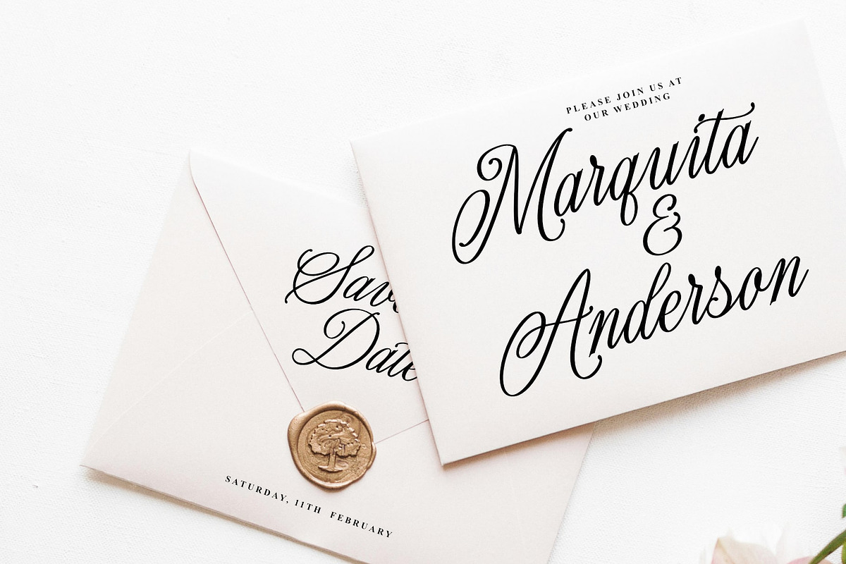 Romantyc Harmony, a Script Font by Damarletter (Photo 2 of 8)