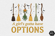 Girl's Gotta Have Options Halloween, an Object Illustration by DreamCafeArt (Thumbnail 1 of 7)