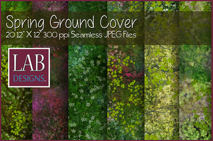 Seamless Spring Ground Cover, a Texture Graphic by Lab Designs