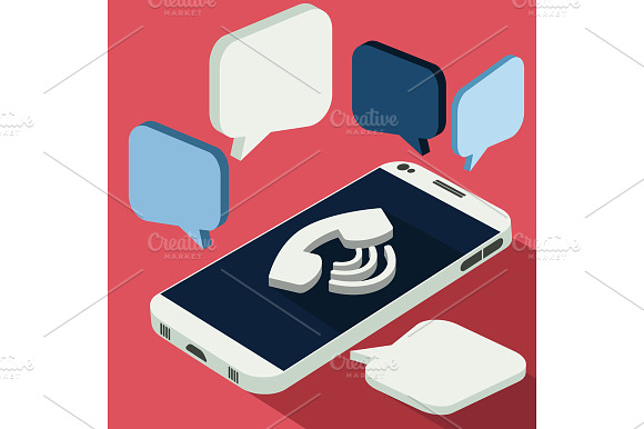 Smartphone Call And Sends Message
