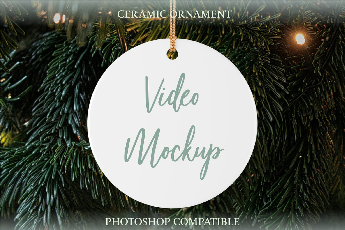 Ceramic Ornament Video Mockup, a Cups & Container Mockup by MockupsBox (Photo 1 of 5)