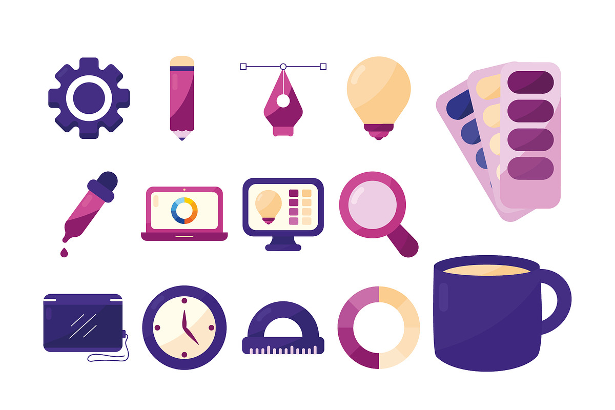 Design Process Icon Set