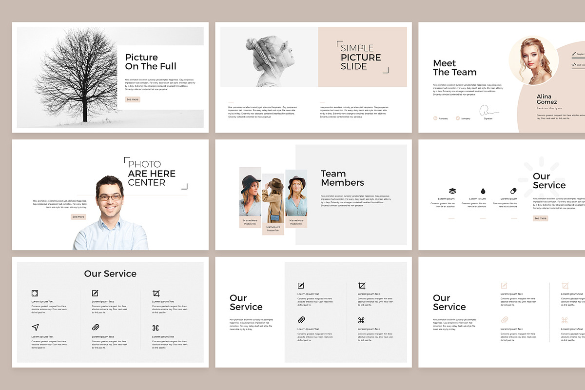Simplicity PowerPoint Template, a Presentation Template by TemplatesForest