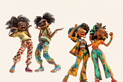 BEST FRIENDS CLIPART PACK, a Person Illustration by Daring Digies (Thumbnail 5 of 7)