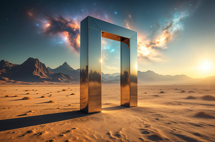 Mysterious monolith portal
