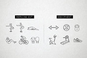 46 Fitness Icons - Exercise, Sports, an Icon by Hatch Design Workshop (Thumbnail 6 of 10)