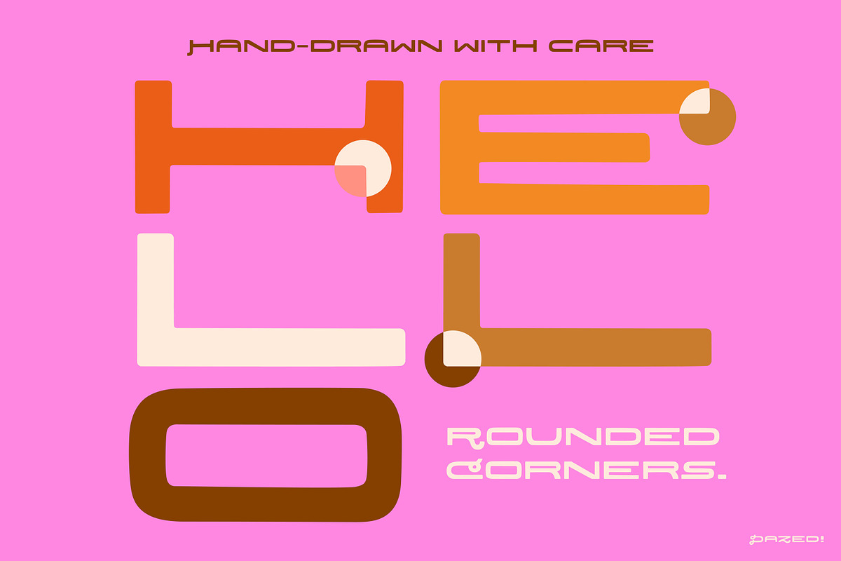 Dazed! A Quirky Retro Font & Extras, a Sans Serif Font by Jaclyn Caris (Photo 5 of 16)