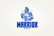warrior holding a coffee icon logo, a Branding & Logo Template by Blazybone (Thumbnail 2 of 2)