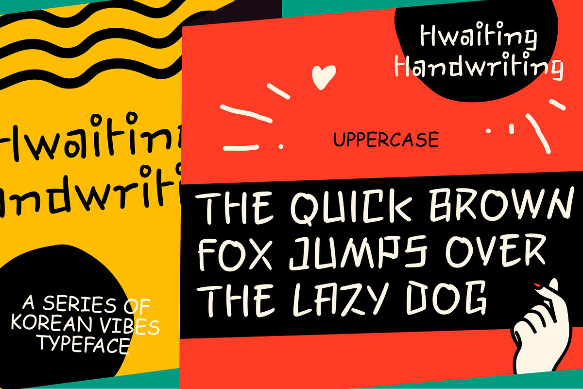 Hwaiting Handwriting - Korean Vibes, a Font by Konstantine Studio (Photo 10 of 13)