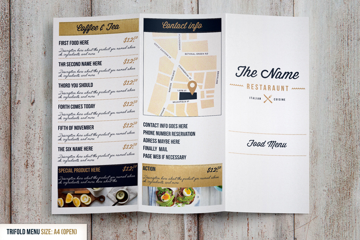 Restaurant Food Menu, a Templates & Theme by ZiziMarket (Photo 2 of 5)