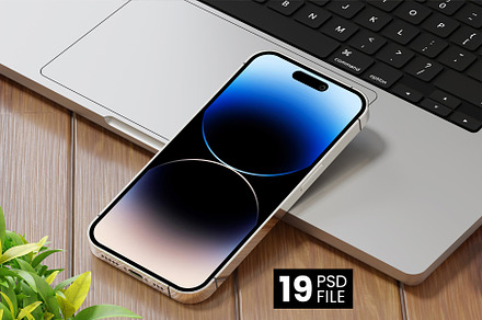 iPhone 14 Pro Max - Web App Mockup
