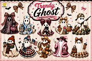 Trendy Ghost Halloween Png Clipart, an Object Graphic by Daisy Design (Thumbnail 1 of 11)