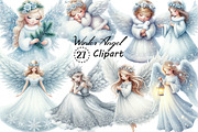 Winter Snow Angel Clipart, an Illustration by Creative Art (Thumbnail 1 of 5)