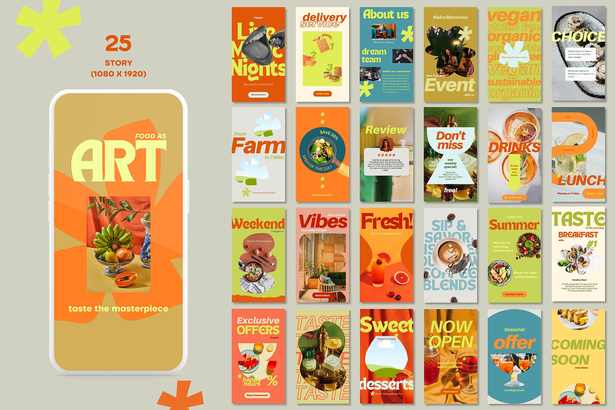 Perfect Taste Social Media Kit, a Social Media Template by Cat In Colour (Photo 4 of 8)