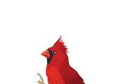 Hand Drawn Cardinal Illustration, an Animal Illustration by MISS CHATZ (Thumbnail 2 of 3)