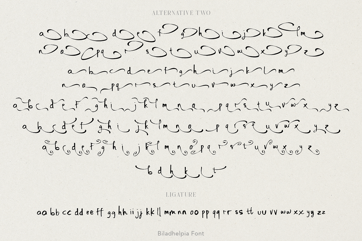Biladhelpia Handwritten Font, a Script Font by madeDeduk (Photo 11 of 15)