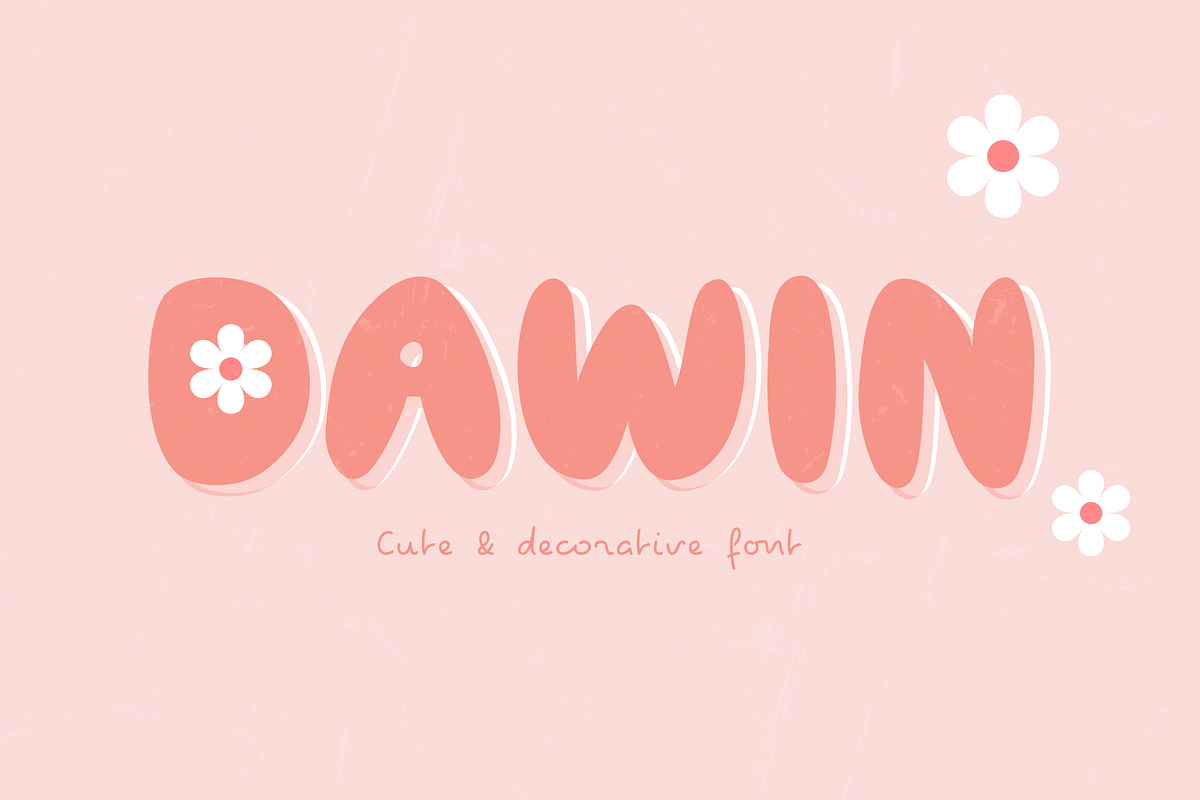Dawin font, a Handwritten Font by JJuta (Photo 1 of 7)