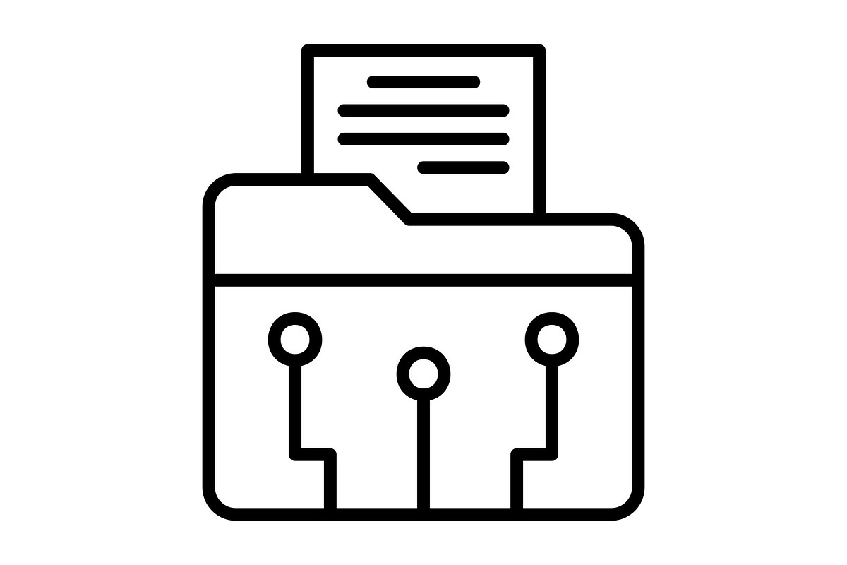 Folder Line Icon, an Icon by Pexelpy