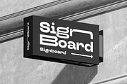Signboard Horizontal Mock-up, an Advertising Mockup by Yogurt86 (Thumbnail 9 of 13)