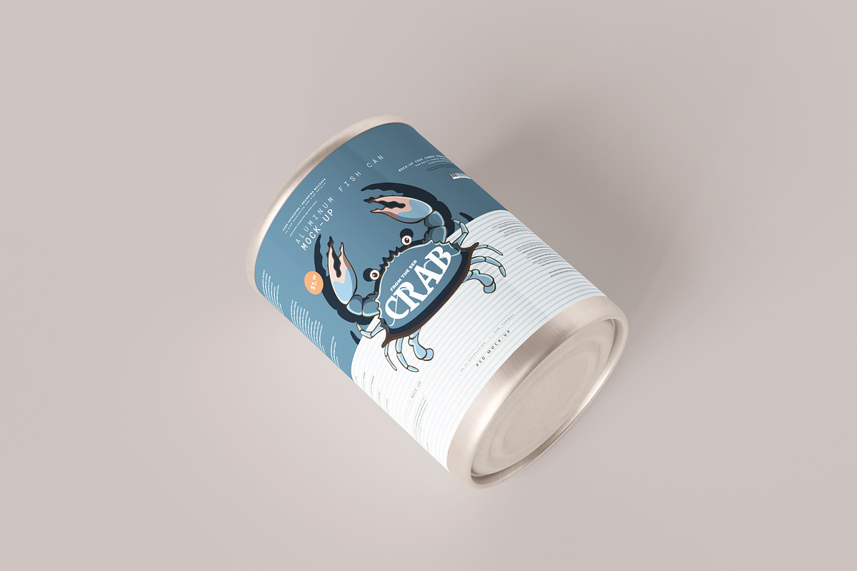 Aluminum Food Can Mockups - Large, a Cups & Container Mockup by pmvch (Photo 14 of 31)