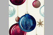 Blue Christmas decorations. Seamless, a Pattern Graphic by Zoya Miller (Thumbnail 9 of 9)